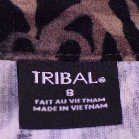 Vintage Tribal Women's Cotton Animal Print Paisley Jacket Fall Winter - Size 8 - Picture 9 of 10